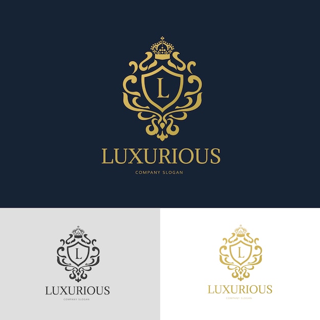 Шаблон Luxury логотип
