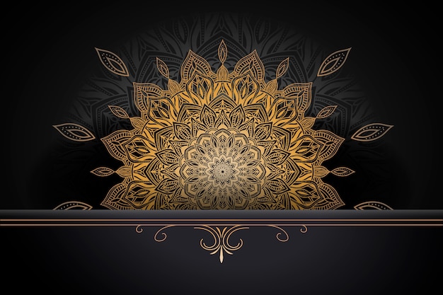 Luxury mandala background concept