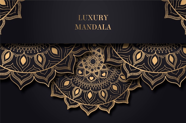 Free vector luxury mandala background