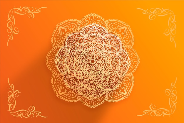 Free vector luxury mandala background