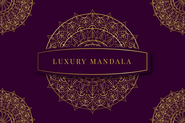 Luxury mandala wallpaper concept