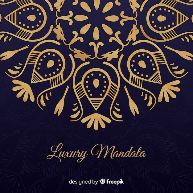 Free vector luxury mandala