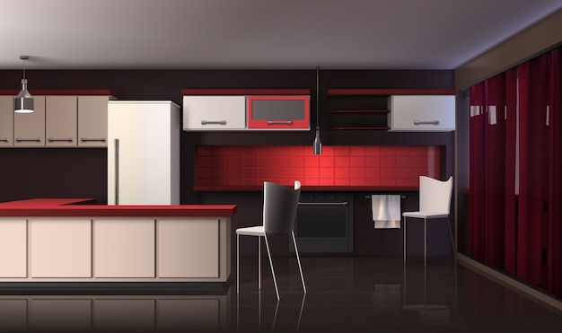 Luxury Modern Kitchen Interior