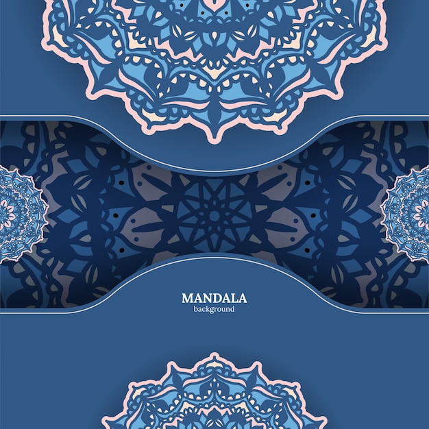 Free vector luxury ornamental colorful mandala background