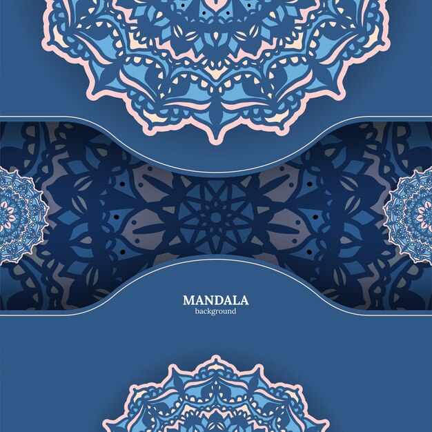 Luxury ornamental colorful mandala background