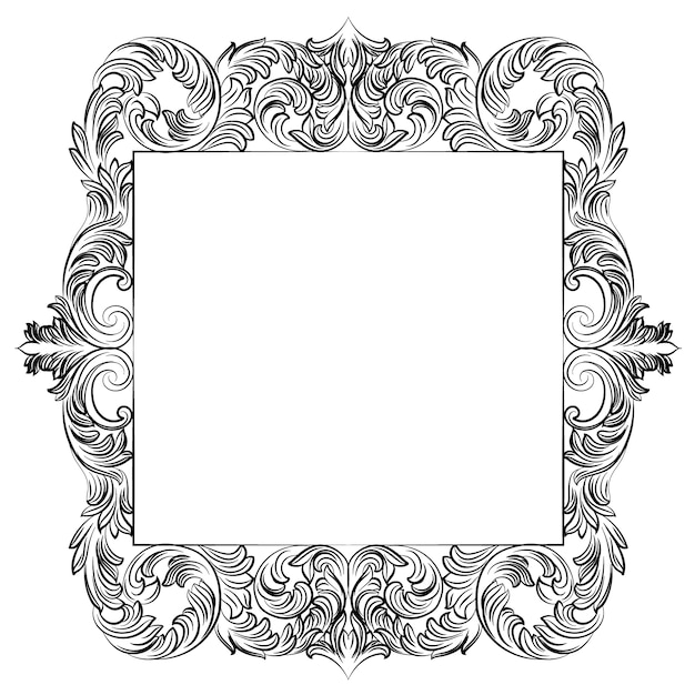Luxury ornamental frame