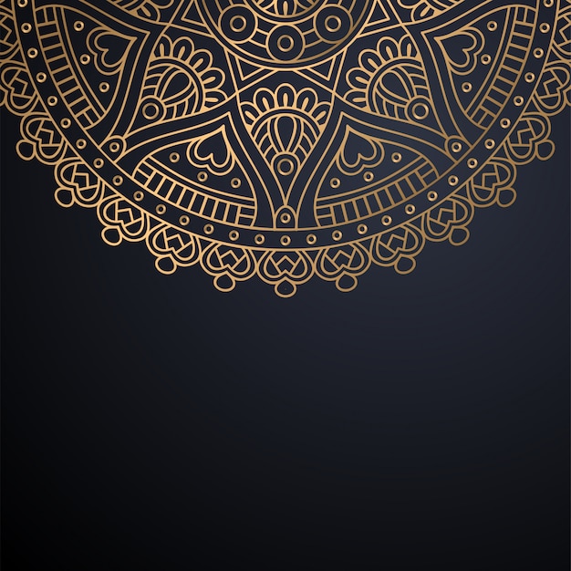 Free vector luxury ornamental mandala design background