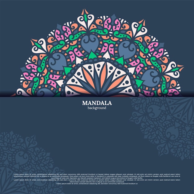 Luxury ornamental mandala design background