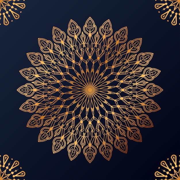 Free vector luxury ornamental mandala design background