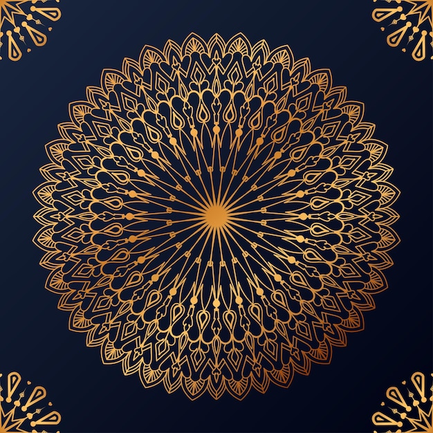 Free vector luxury ornamental mandala design background