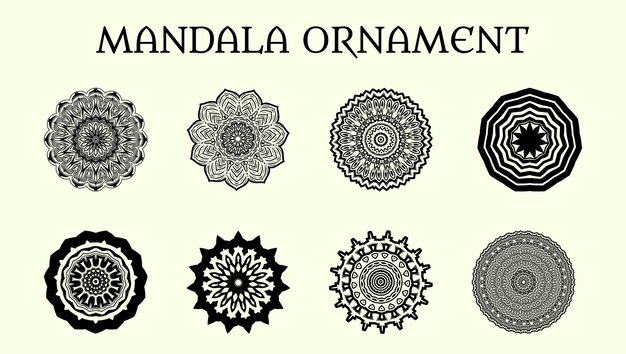 Luxury ornamental mandala design vector illustration