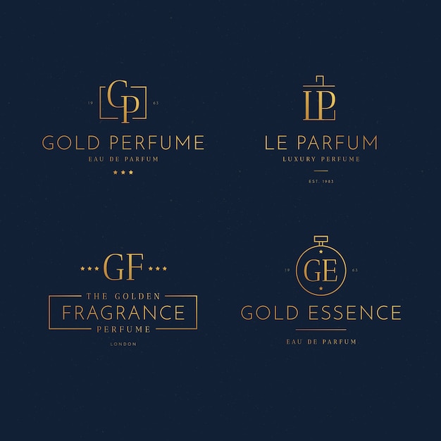 Free Vector, Luxury design for perfume logo