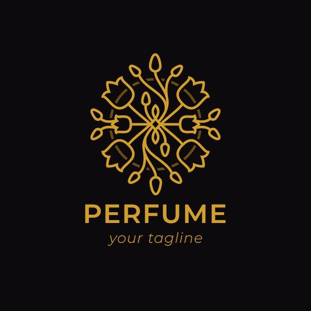 Free vector luxury perfume logo