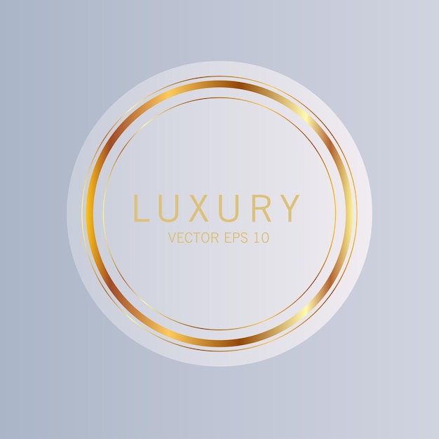 Free vector luxury premium golden badge labels collection vector illustration