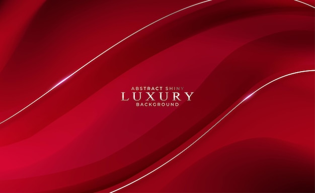 Luxury red abstract wavy background
