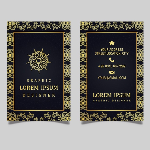 Luxury royal business card design