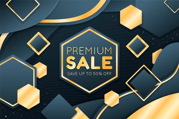 Free vector luxury sale background