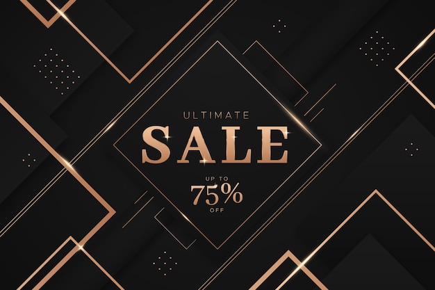 Free vector luxury sale background