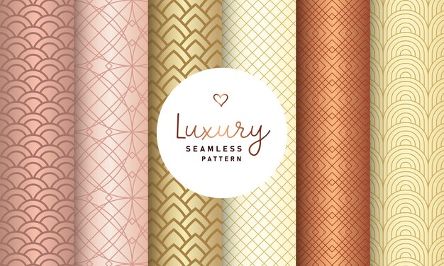 Luxury seamless pattern collection.