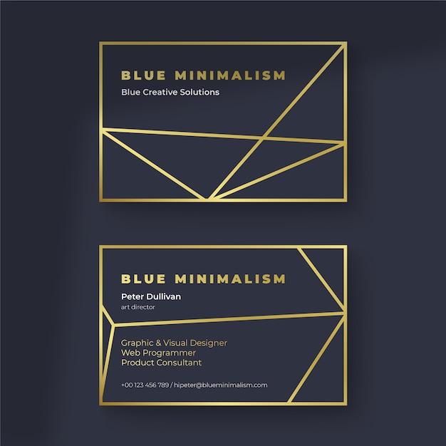 Luxury style for business card