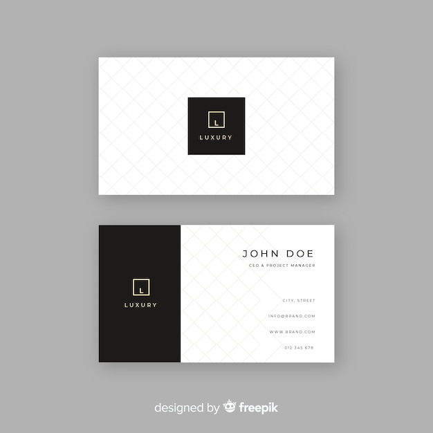 Luxury template business card