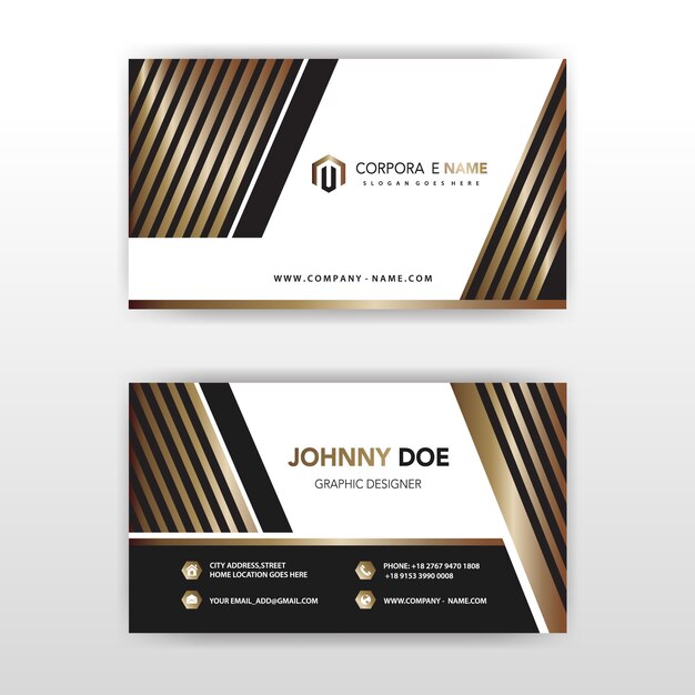  luxury vector illustration corporate card