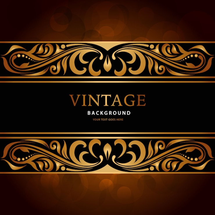 Free Vector luxury vintage ornament background