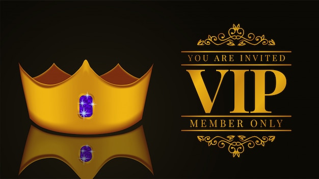 Download Free Luxury Vip Member Card Invitation With Golden Crown Premium Vector Use our free logo maker to create a logo and build your brand. Put your logo on business cards, promotional products, or your website for brand visibility.