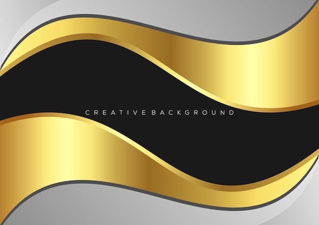 Free vector luxury wave elegant background design