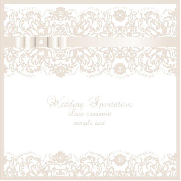 Luxury wedding invitation template