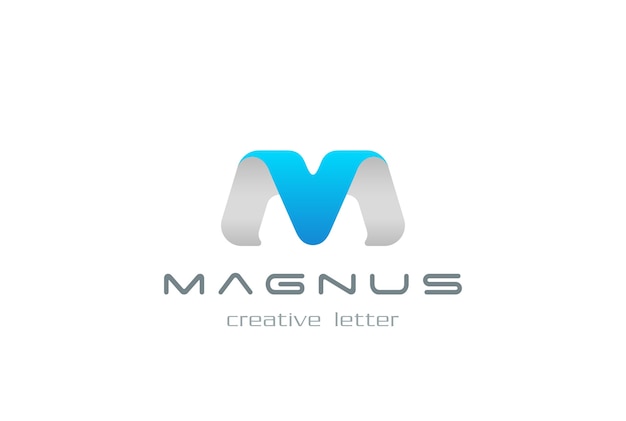 M письмо логотип значок.