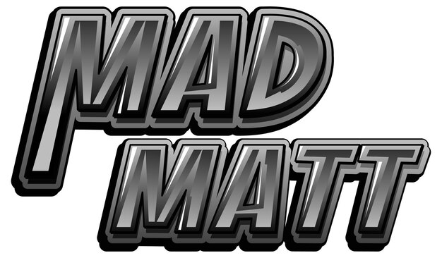 Mad Matt 로고 텍스트 디자인