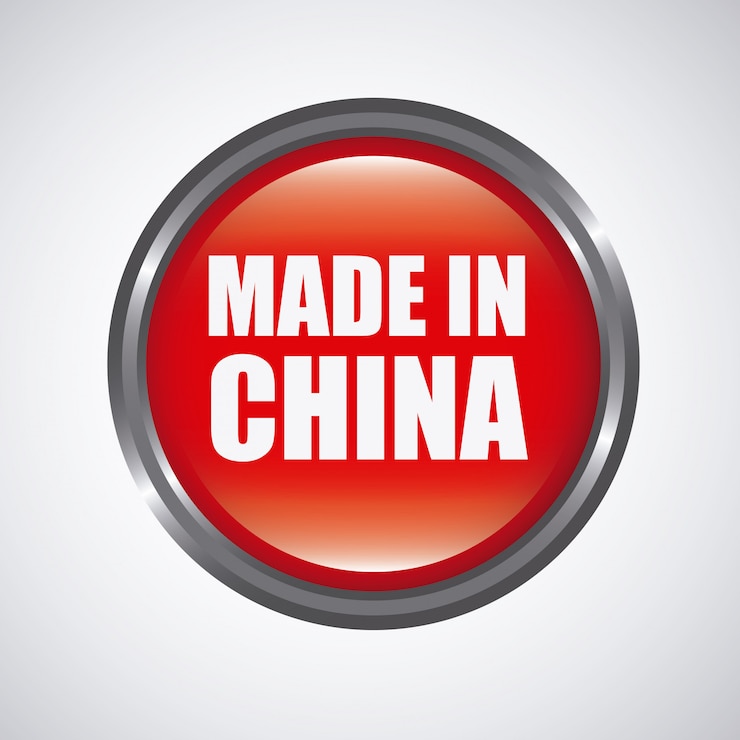 Free Vector made in china concept 