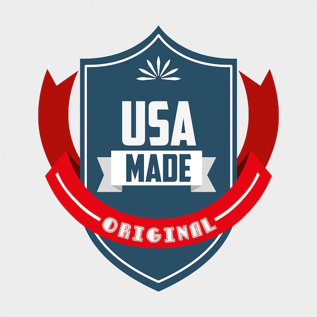 Free vector made in usa design