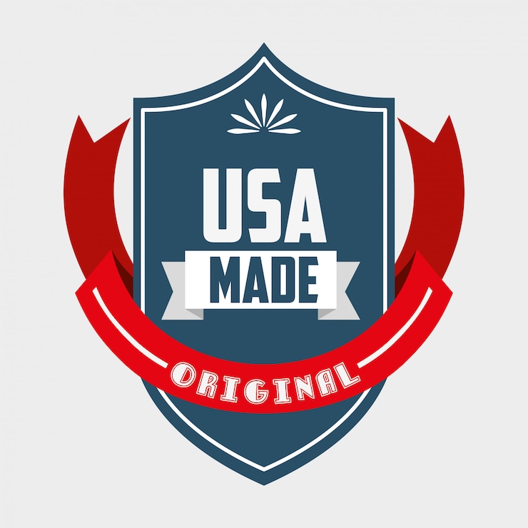 Free Vector made in usa design 