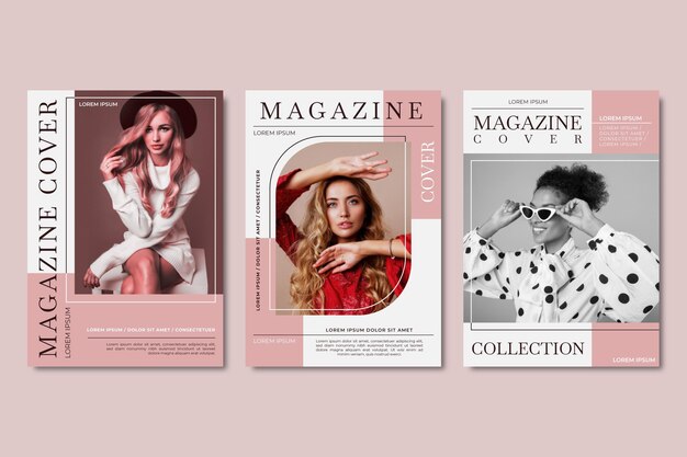magazine cover collection with photo