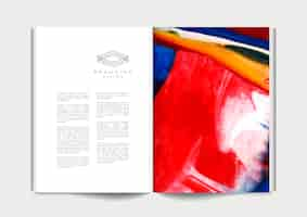 Free vector magazine with branding ideas