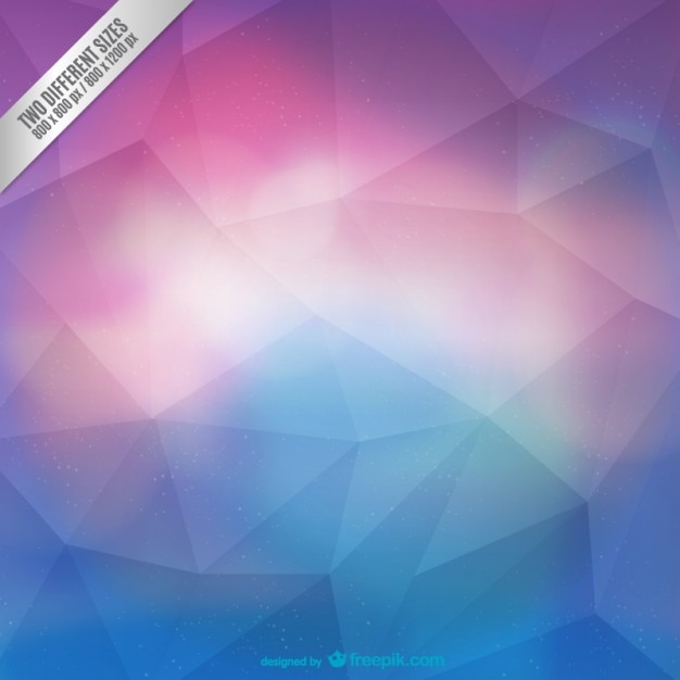 Free vector magenta and cyan polygonal background