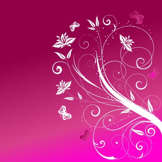 Free vector magenta floral background