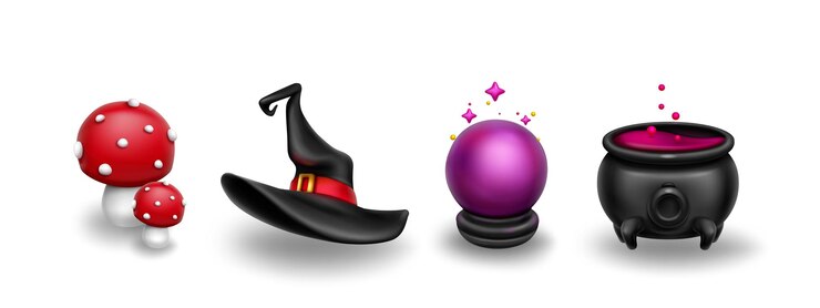 मुफ़्त वेक्टर magic 3d icons set