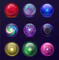 Free vector magic balls illustration