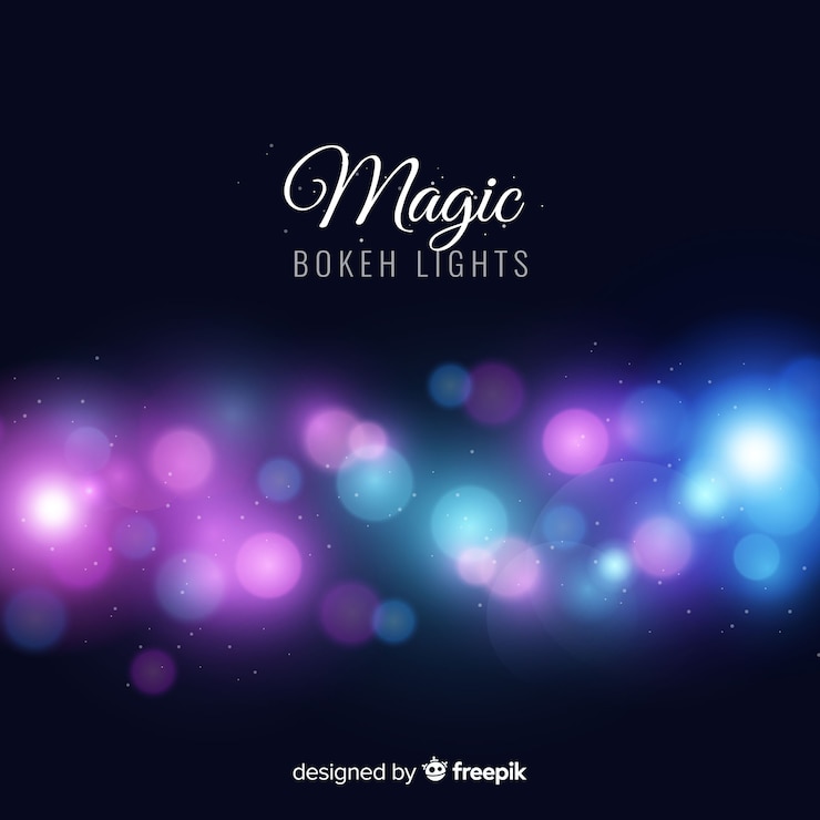 Free Vector magic bokeh lights background