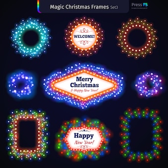 Magic christmas frames set