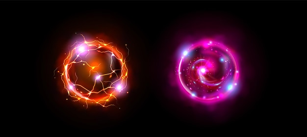 Free vector magic energy power orb ball game light glow icon