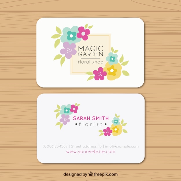 Magic garden business card