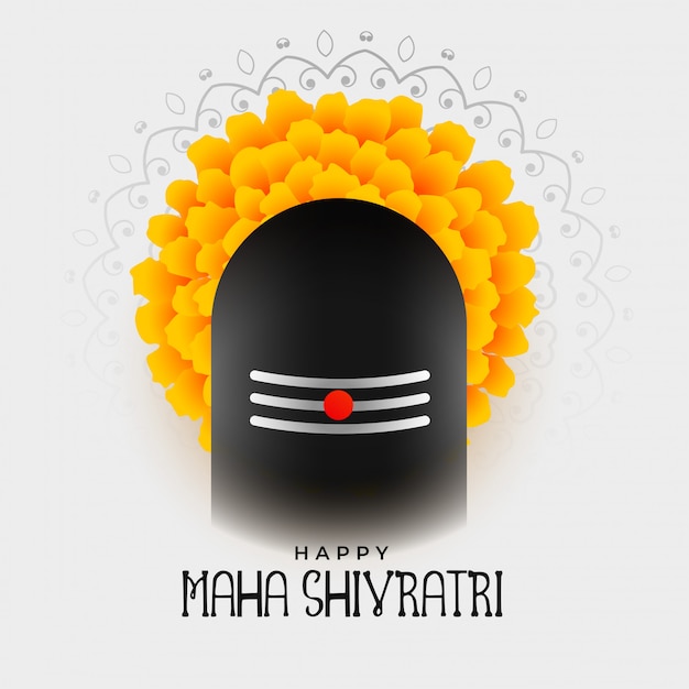 Vettore gratuito maha shivratri festival sfondo design