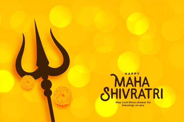 Maha shivratri festival beautiful greeting card