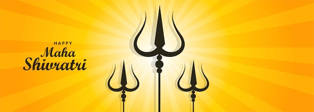 Free vector maha shivratri festival religious