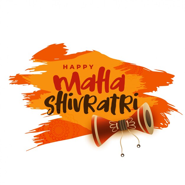 Maha Shivratri 힌두교 축제 인사말 배경