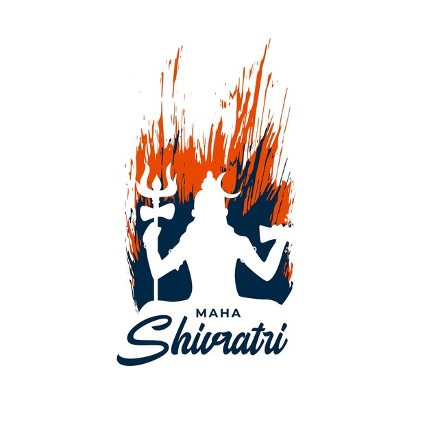 Festival indù di maha shivratri dello sfondo di shiv shankar